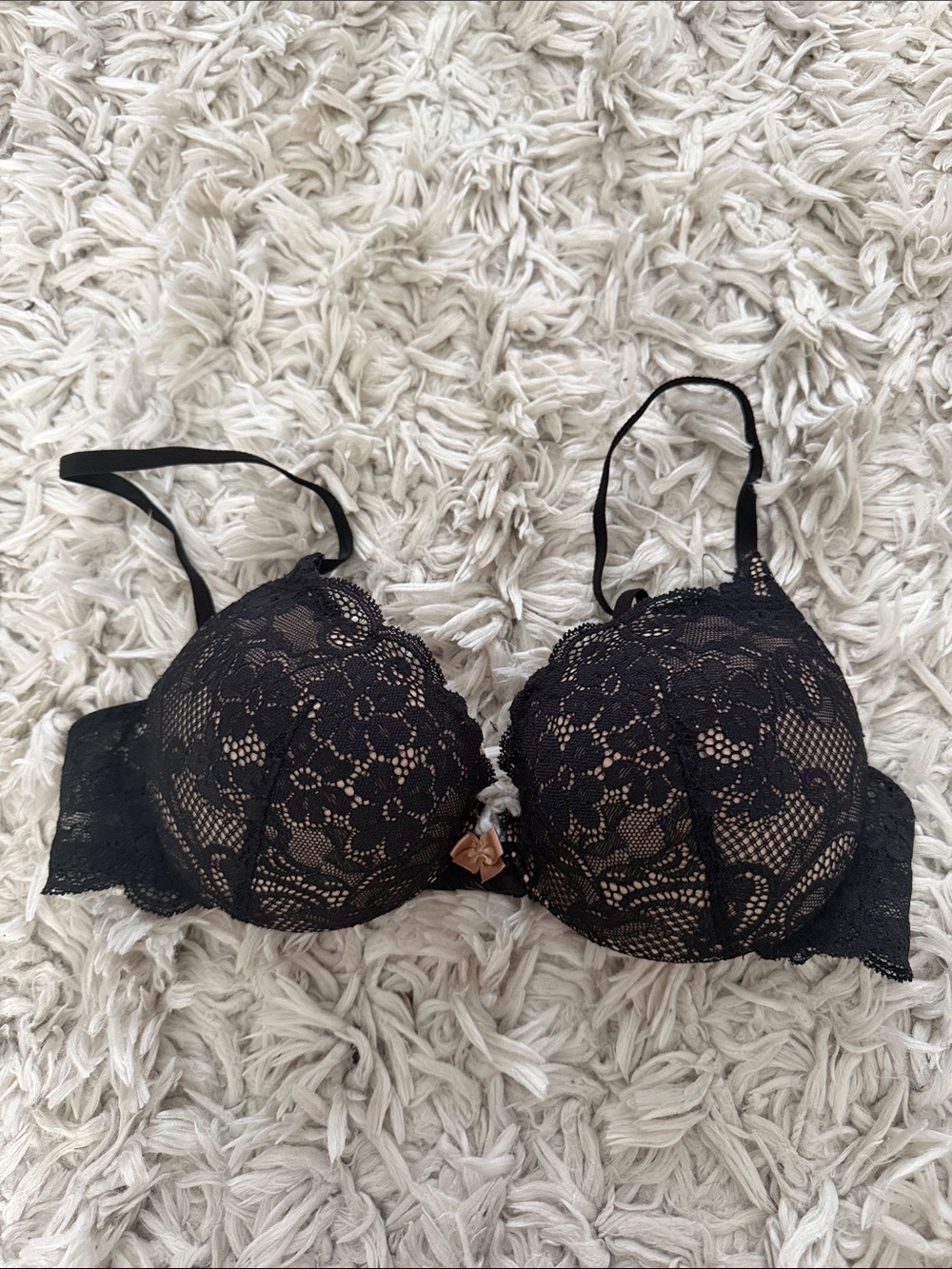 Victoria’s Secret Black Lace Push-Up Bra - Women Intimates